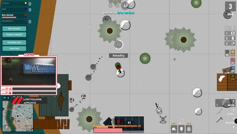 CHILLING WHILE PLAYING survivio! // 6kooz // LIVE STREAM