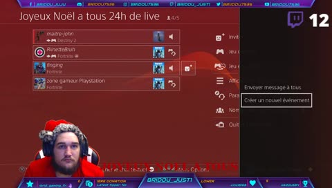 (FR/PS4) multitwitch fortnite 24 h de live pour noel