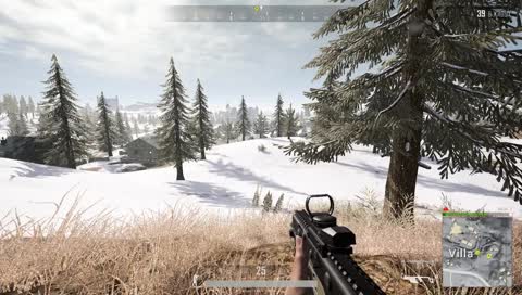PUBG playing on the snow map/ПАБГ играем на снежной карте