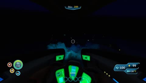 Small scared little man explores the deep dark