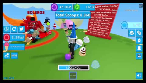 giveaway on roblox ice cream sim