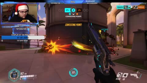 chilling out in some Overwatch christmas stream