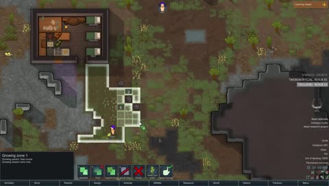 RimWorld. Merciless Cass. Can we build a Mountain Base? Part 2