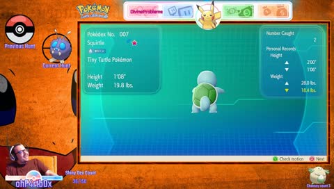Shiny hunting! Living Dex 36/150 Current Hunt for