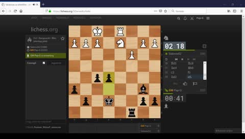 GM Pap-G is trying to win back some rating or going under 2500 @lichess.org