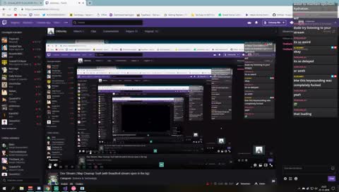 Dev Stream | Map Cleanup Tool! (with Beasttroll stream open in the bg)