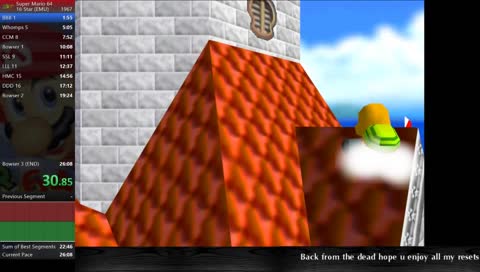 Super Mario 64 16 star speedrun attempts