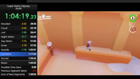 Mario Odyssey Any%! First run!