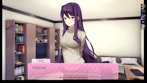 Watching my friends play a dating sim xd