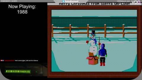 ORIGINAL HARDWARE: Old Sierra On-Line Christmas Cards - MS-DOS 6.22, Roland MT-32