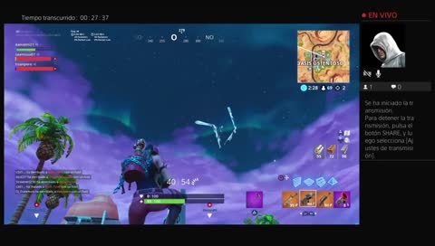 Jugando fornite con los mejores