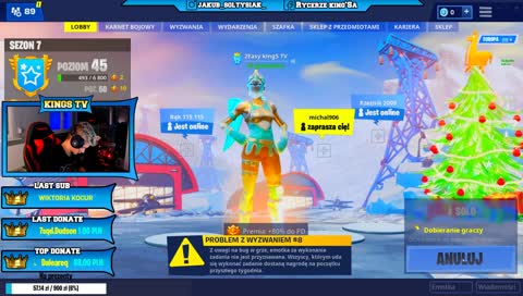 Fortnite - Nocne granie 💰Konkurs na 150 Follow na gre za 50 zł !! 💰