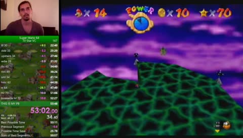 Speedruns 70 Star (PB 53.48)