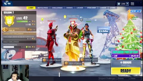 13 and under fortnite tournament!! happeing this friday. tune in to see the content. 