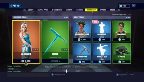 ITEM SHOP COUNTDOWN! 27/12/18 !donate