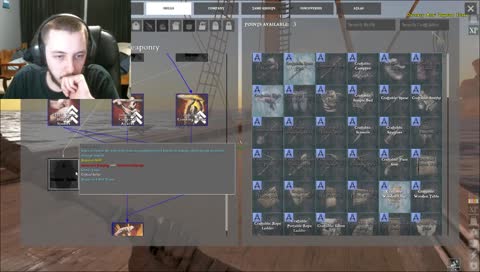 Atlas, finishing the schooner then using it