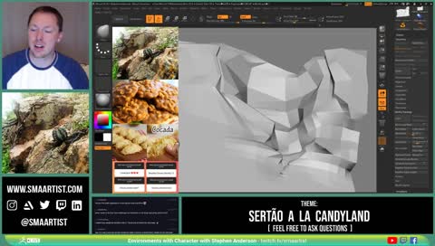 ZBrush 2018 - Environments with Character - Stephen Anderson - #ZBrushLIVE