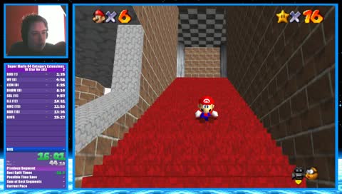 SM64 16 Star No LBLJ PB attempts
