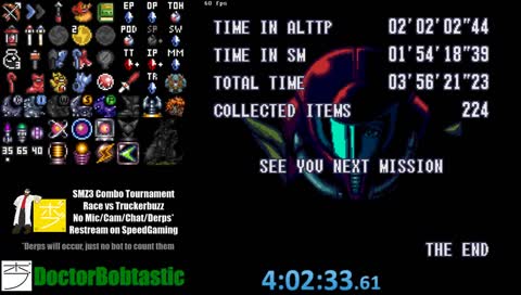[Day 361/365] DoctorBobtastic's House Call: SMZ3 Combo Tournament Race vs Truckerbuzz [No Mic/Chat/Cam/Derps] [Restream on SpeedGaming]