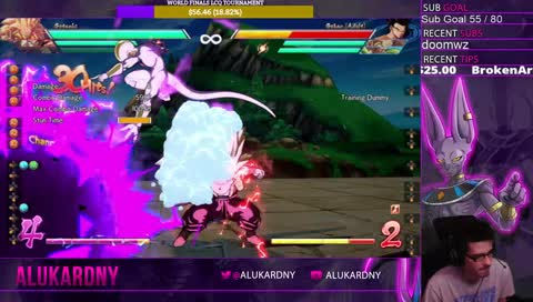BEERUS NEW EMOTE! Xmas Sub Goal 55/100