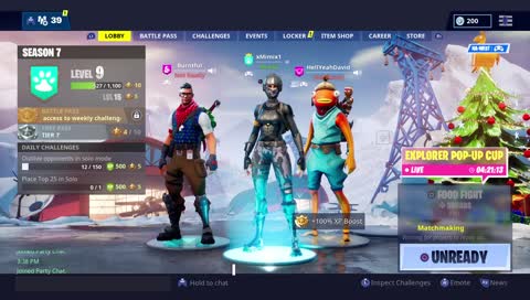 fortnite w my friends:)