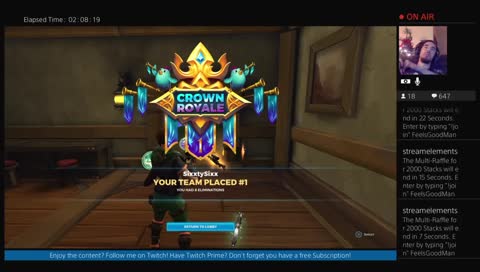 [PS4] Got another Realm Royale NA Code !giveaway 18  / 20 sub goal 373 / 400 Follows !discord !subscribe !donate