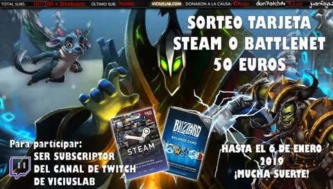 [ES] OTRO STREAM NAVIDEÑO - 109/150 SORTEO TARJETA 20 EUROS STEAM o  BATTLENET