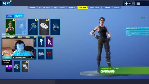 GGC Fortnite Tourney w/ my cousin!! Viewer games later :) || 750+ Wins 5.60 K/D || !commands !points