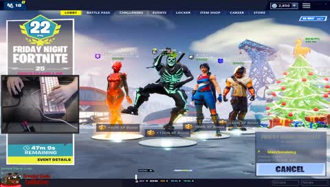 Friday Night Fortnite | Keyboard Cam | Duo Tourney | Creator Code: Le0isLive | Le0isLive on Socials