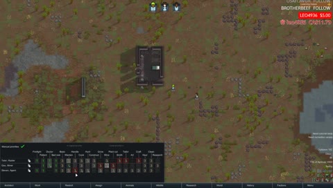 chilling with friends