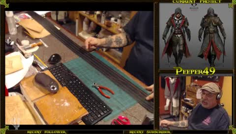 Friday night stream...,.have to get this stitching done so we can get back on Jacob!