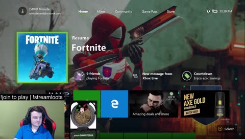 Giveaway every hour | Spend Davo !Pesos in the !Store Get Vbucks, Pizza, Subs and MORE! Fav Streamer? Ninja Tfue Timthetatman NickMercs