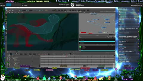 Charity Art Stream supporting endangered Tigers! Also 2D animation.