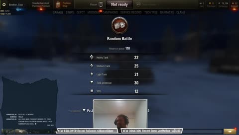 Testing out World of Tanks with Sam!