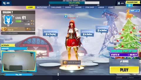 #Çekiliş | Takipçi barı tamamlanınca 1000Vbucks + 1Başlangıç Paketi | Ağzıyla Ateş Eden Fare !Çekiliş