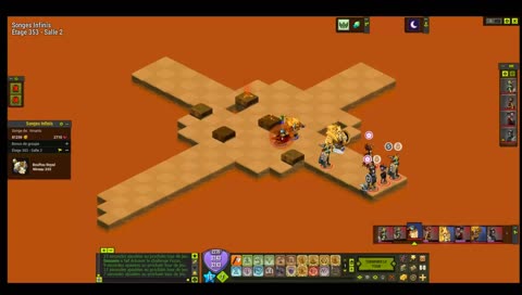 Songes Infinis, étage 350. sram Steamer xelor zobal dans une situation plutôt délicate.