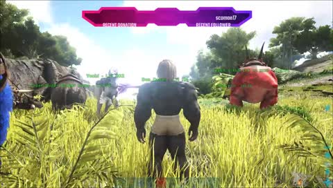 Ark multiplayer gameplay with NATASHA and FIREDRAGON