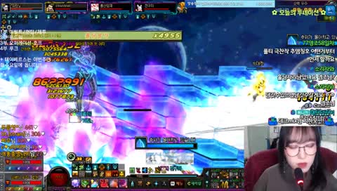 [던파] 여스트리머 소환사치치의 감기몸살..이불 둘둘말고 레이드달려요..!