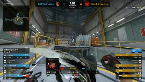 RERUN: B.O.O.T-ds vs. Gambit [Nuke] Map 2 - Group B Deciders - IEM Shanghai at ChinaJoy 2018