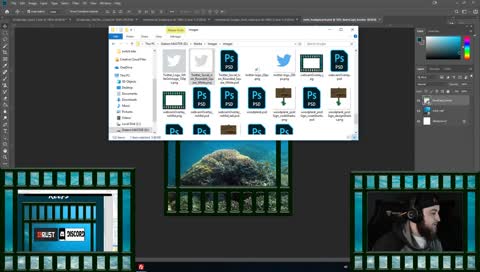 [PHOTOSHOP] NEEMATOAD SUB BADGES LIVE!!!! Shark Cage Twitch Tile Updates!- #BuiltNotBought