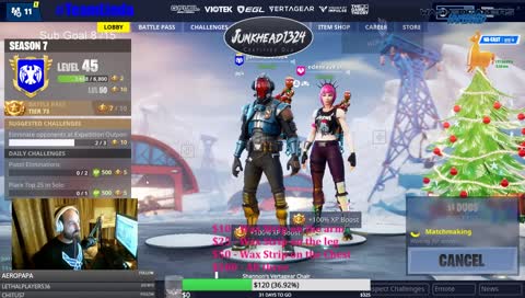 Donate for a Vertagear and I get waxed ! ! best sub alert on Twitch !