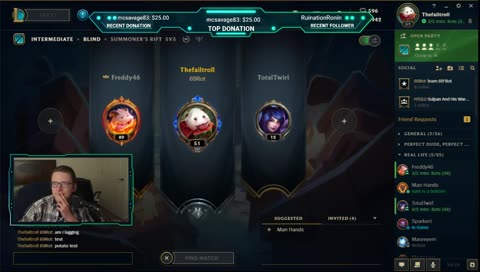 Playing some league of legends with the bois