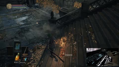 { Большая девочка геймер чилирует }