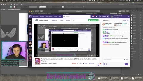 Pixel art sub badge design in LIVE in #adobeillustrator || FINAL day of charity drive: ALL bits/subs/donos go to the cause! || #BravoINV