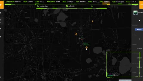[KMCO-EGCC] 744 Virgin Atlantic p3dv4