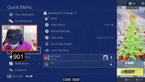 @JakeSebah on socials / !newvid !code