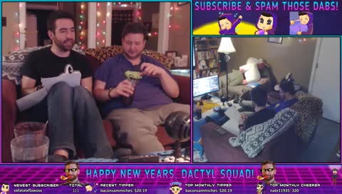 [Day 28 Streak]🎉HAPPY NEW YEARS STREAM!🎉!com !merch !newvid 10bits TTS | #dactylsquad😍❤️☕🎁