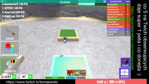 co 5obserwujących giveaway pet 60 000 000Roblox z widzami
i co donejta :)