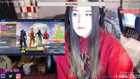 2000 followers by today?? c: im a girl btw -  i wish i were pokimane, timthetatman, ninja, and tfue bc they cute