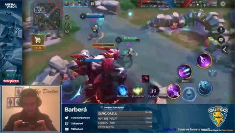 CONQUEROR RANKS Barberities Playing Arena of Valor for Team Queso